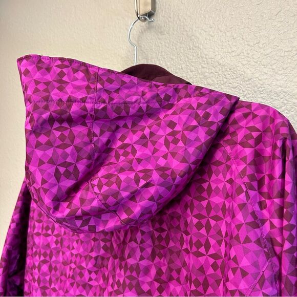 Columbia Womens Outer West Interchange Jacket Bright Plum Print Large - Picture 12 of 15